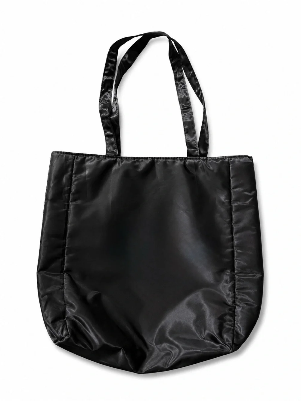 LOW START Philosophy Black Nylon Tote Messenger Bag